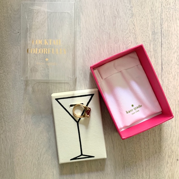 Kate Spade Pink Statement Cocktail Ring RARE - Picture 4 of 6